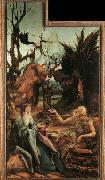 Matthias  Grunewald Sts Paul and Antony in the Desert oil painting on canvas